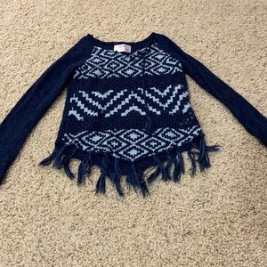Navy sweater, size 8 from Justice